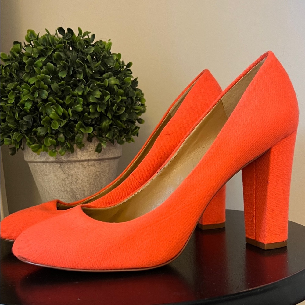 Elegant Orange Women's Heels